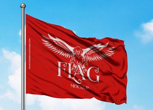 Free Flag Mockup moc 