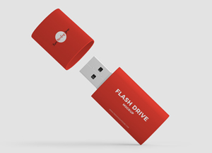 Free Flash Drive Mockup PSD flash drive 