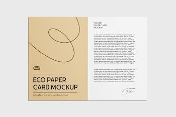 Free Flat Open Brochure Mockup