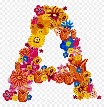 Free Flower Alphabet Png Zip - Flower Alphabet Png Transparent