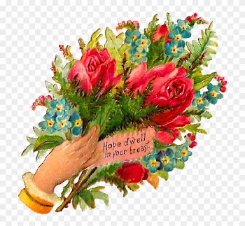 Free Flower Bouquet Graphic - Garden Roses