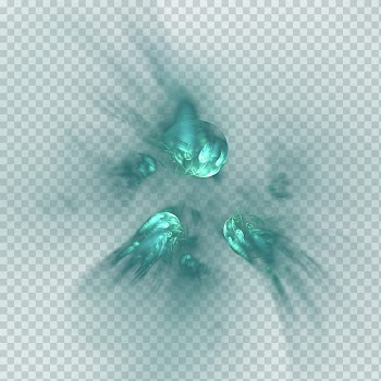 Free Fractal Maelstorm , green abstract illustration transparent background PNG clipart