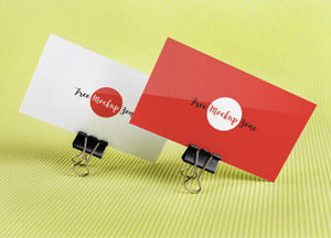 Free Gorgeous Business Cards MockUp Psd h mockap gene 