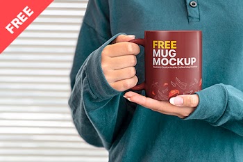 Free Hands Holding Mug Mockup free free mug mockup 