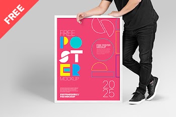 Free Hands Holding Poster Mockup free free do st er free poster mockup mockup 20 25 customisable/ pso mockup 