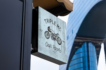 Free Hanging Signage Side View Mockup