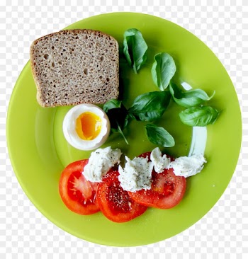 Free Healthy Breakfast Clipart - Food On Plate Top View