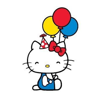 Free Hello Kitty With Balloons Png, Download Free Clip Art, Free ...