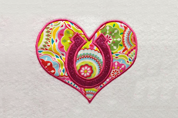 Free Horseshoe Heart | Applique Embroidery Crafter File - Best ...