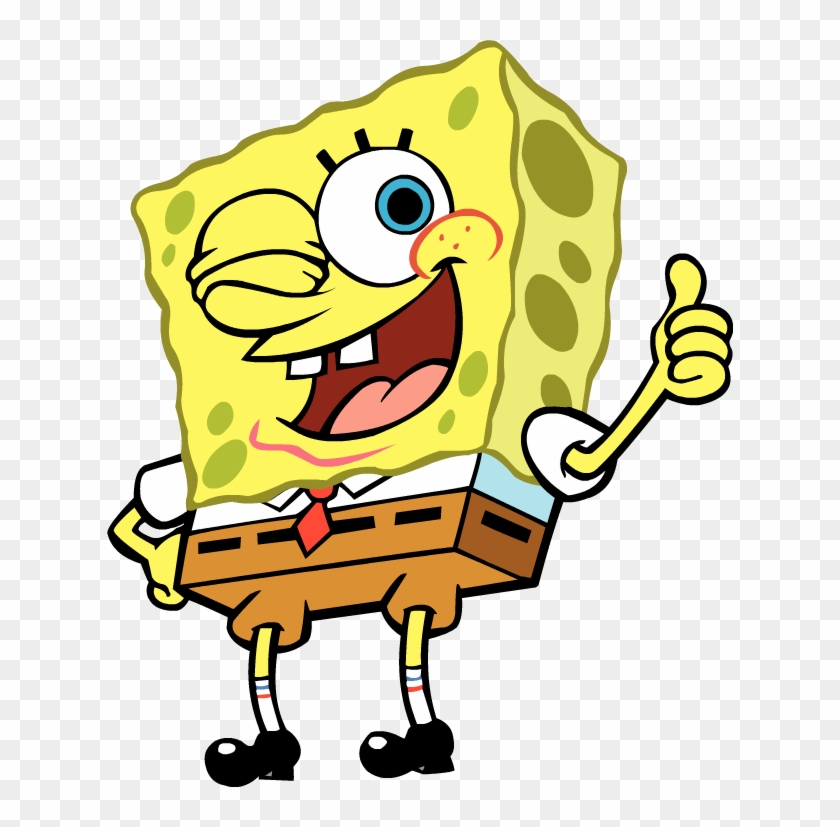 Free Icons Png - Spongebob Thumbs Up Png