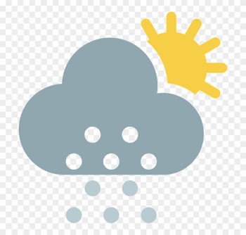 Free Illustration Cloud Partly Cloudy Sun Snow Image - Weather