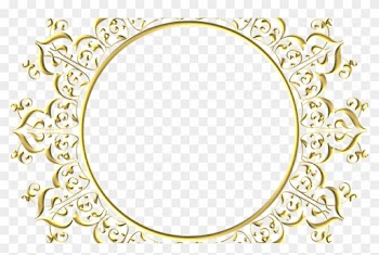 Free Illustration Gold Frame Round Border Free Image - Round Gold Border Png