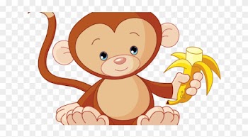 Free Images Download 2018 Monkey Clipart No Background - Baby Monkey Clip Art