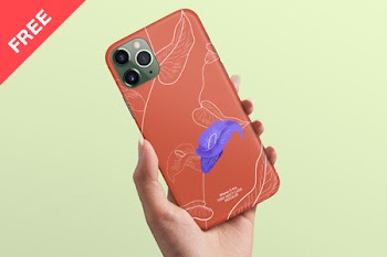Free iPhone 11 Pro Matt Case Mockup free 