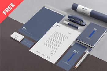 Free Isometric Stationery Mockup ism ism ism ism ism - free 18- 