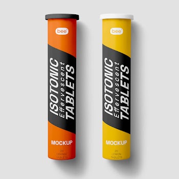 Free Isotonic Effervescent Bottle Mockups