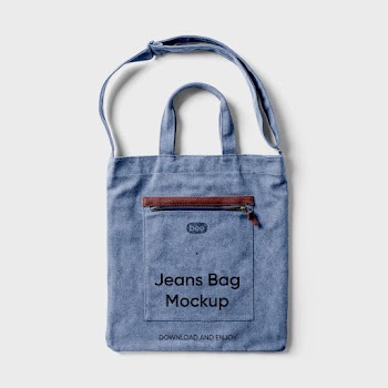 Free Jeans Bag Mockup