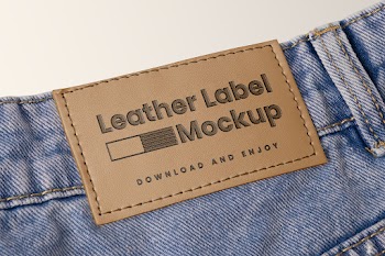 Free Jeans Label Mockup