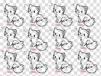 Free kitten line art, black cat illustration transparent background PNG clipart