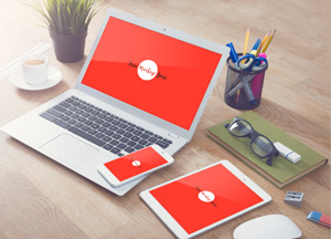 Free Laptop, iPad and Smartphone Mockup 