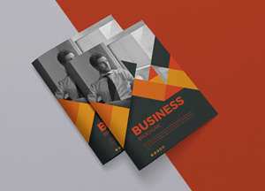 Free Letter Size Brochure Cover Mockup business 