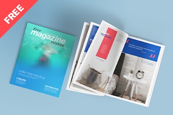 Free Letter Size Magazine Mockup tecture free free tee y magazine mockup letter sze mockup 