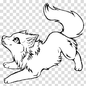 Free line art, white animal illustration transparent background PNG clipart