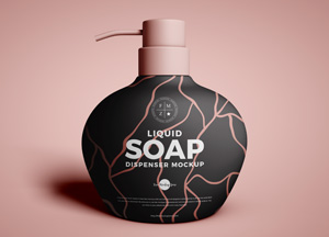 Free Liquid Soap Dispenser Mockup liquid soap dispenser moclup 