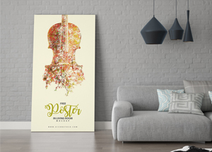 Free Living Room Poster Mockup ...... 
