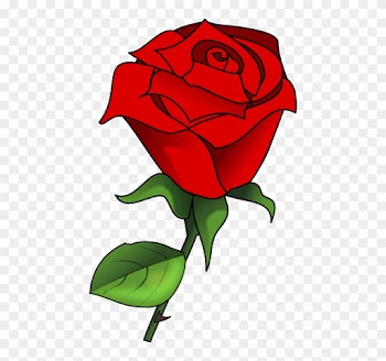Free Lovely Red Rose Clip Art - Garden Roses