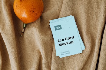 Free Lying Business Card Mockups