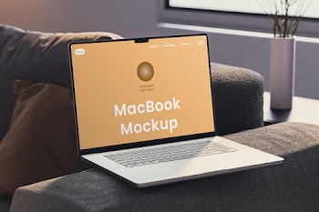 Free MacBook Laptop Mockup
