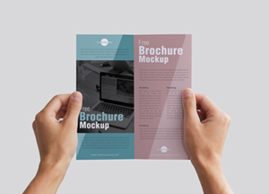 Free Man Holding Brochure in Hands Mockup PSD free brochure mockup brochure mockup 