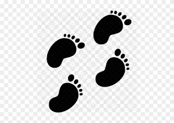 Free Maroon Left Footprint Icon - Baby Footprints Icon