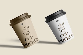 Free Medium Paper Cup Mockups