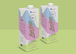Free Milk Box Packaging Tetra Brik Square 1l Mockup PSD 2018 biba an mockupe 