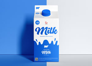 Free Milk Carton Packaging Mockup PSD milk milk 
