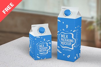 Free Milk Packaging Mockup free milk packaging mockup milk packaging mockup 