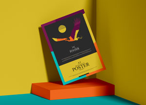 Free Modern Branding Poster Mockup PSD poster 