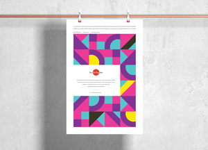 Free Modern Clipped Hanging Poster Mockup 