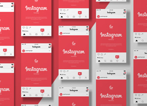 Free Modern Grid Instagram Post Mockup instagram inste gram instagram instagram a instagram insta gram instagram 