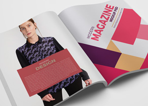 Free Modern Open Magazine Mockup PSD design magazine 