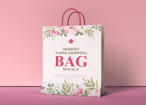 Free Modern Paper Shopping Bag Mockup modern paper shopping bag mockup 