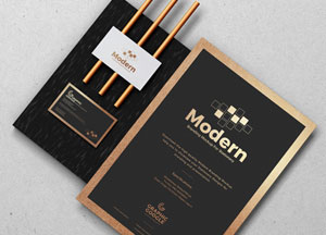 Free Modern Stationery Mockup For Branding modern modern tt lo graphc coocle 