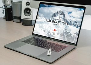 Free Modern Workstation MacBook Pro Mockup mcbook pro 