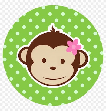 Free Monkey Clip Art Images - Girl Monkey 1st Birthday