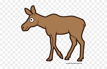 Free Moose Clipart - Moose Calf Clipart