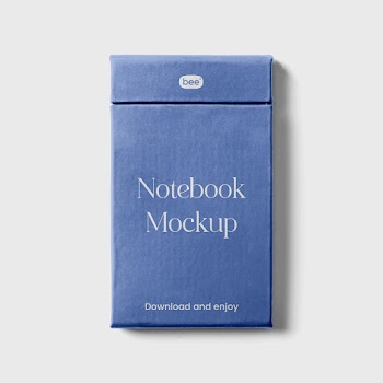 Free Oblong Notebook Mockup