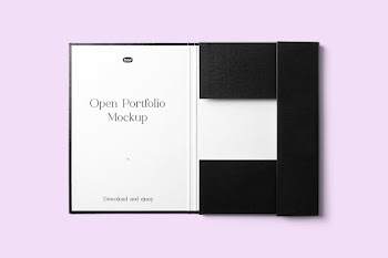 Free Open Portfolio Mockup
