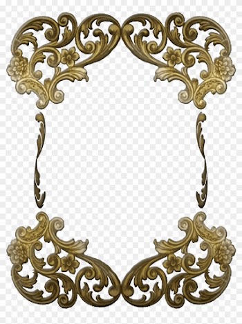 Free Ornate Victorian Frame - Art Deco Gold Frame Png